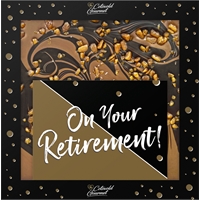 "On Your Retirement" Chocolate Plaque
