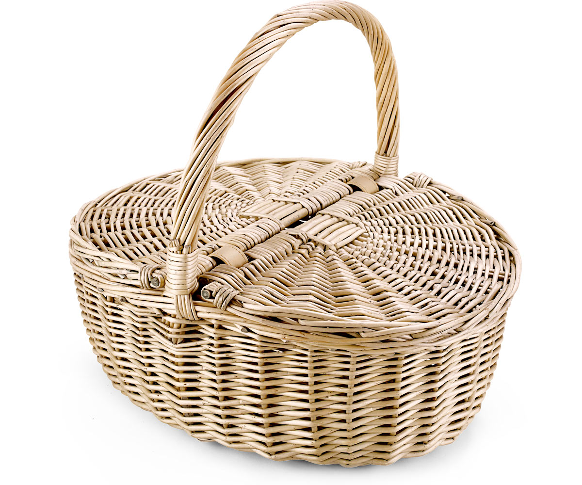 Empty Picnic Basket, Twin Hamper Style (Oval) Regency Hampers