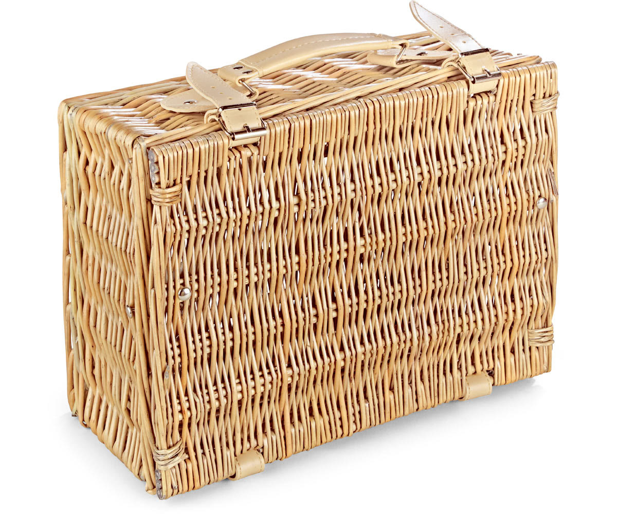 Empty Wicker Hamper Basket, Lidded (Standard 14") Regency Hampers