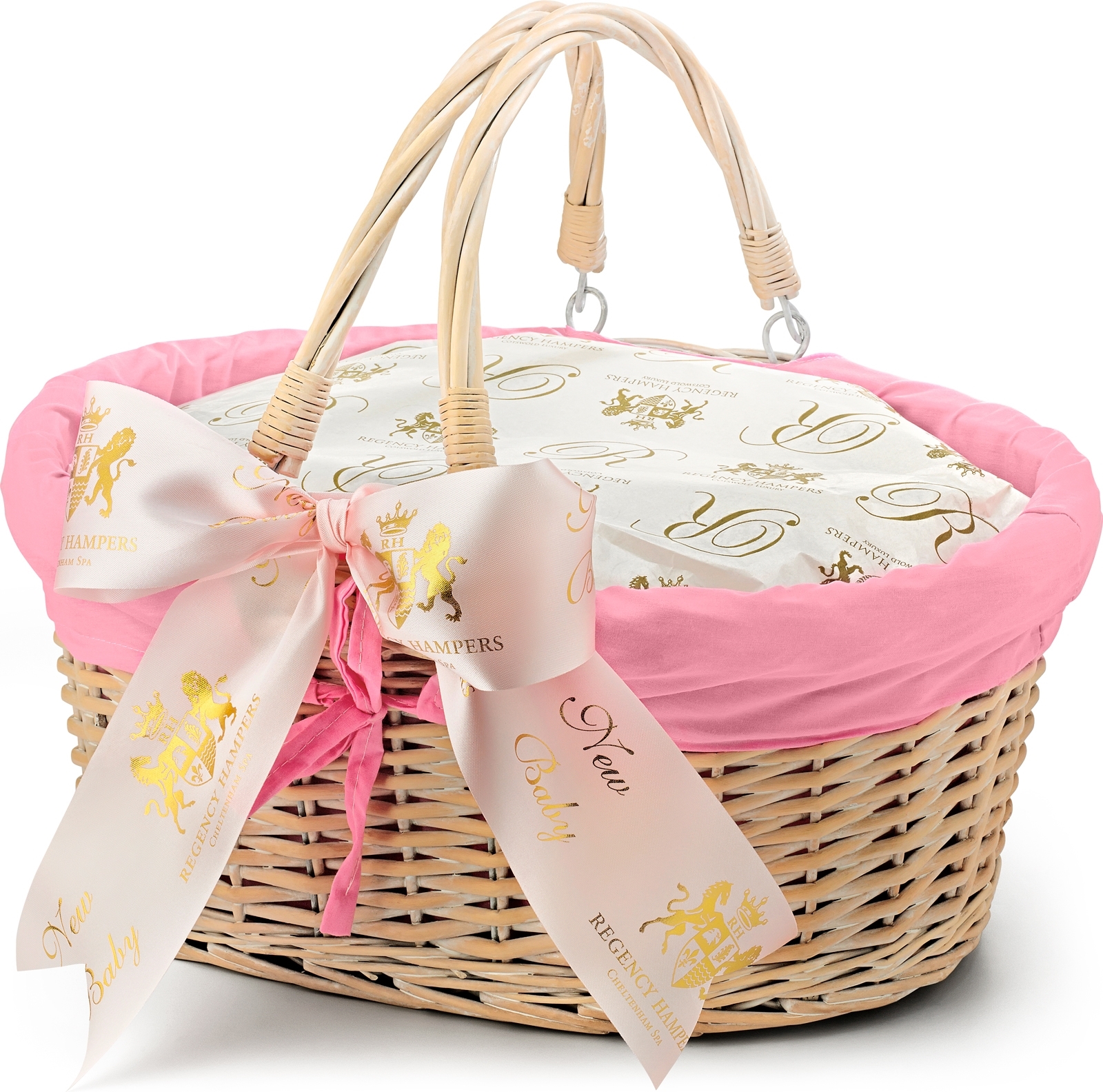 PatACake, PatACake Baby Hamper In Pink Regency Hampers