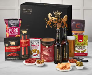 Essential Pub Session Snacks Box with Hawkstone Lagers