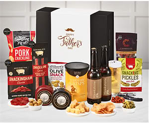 Father's Day Cheese & Pub Snacks Box with Hawkstone Ales