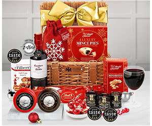 Winter Favourites Hamper With Red Wine