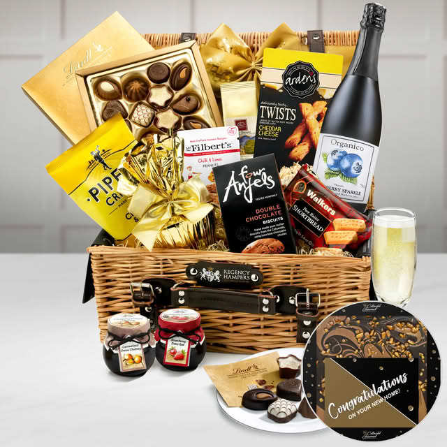 Luxury Housewarming Gift Hamper - Sparkling Presse, Chutney, Crisps, Coffee & More