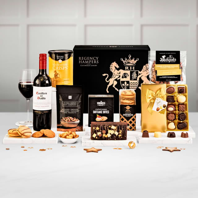 Auden Gift Hamper With Casillero Del Diablo Cabernet Sauvignon in a RH Branded Large Magnetic Box