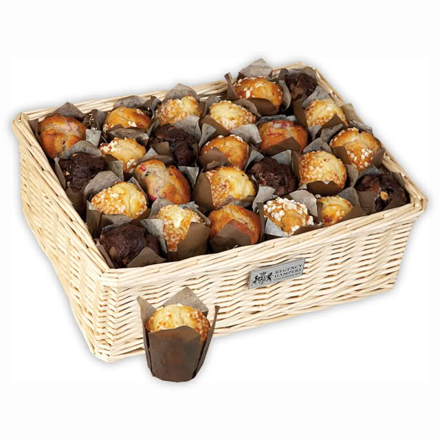 Luxury Hamper - Selection of Blueberry, Raspberry & Double Chocolate Muffins