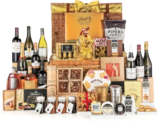 Regency Hampers Buckingham Banquet Gift Hamper in a Handmade Willow Picnic Hamper