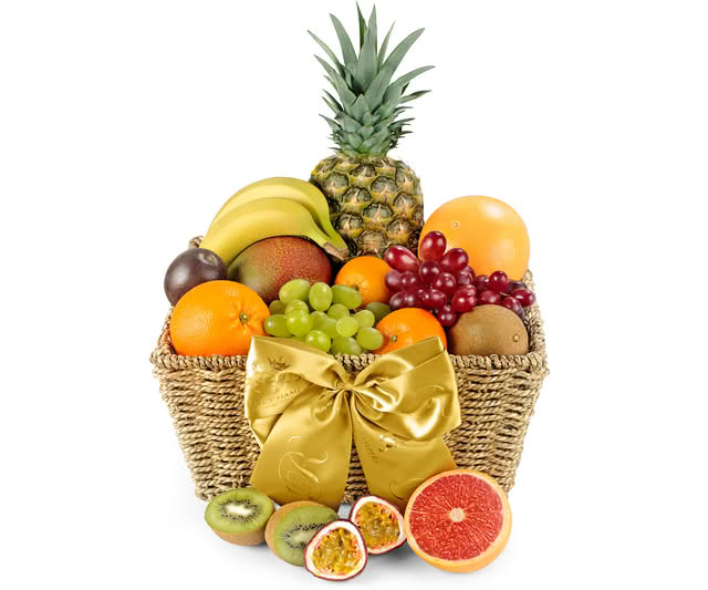 Luxury Tropical Fresh Fruit Hamper - Perfect Get Well Soon Gift