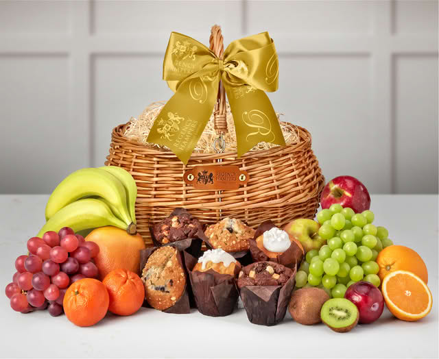 Luxury Family Fresh Fruit & Muffin Hamper - A Tasty Gift Packed With Goodness