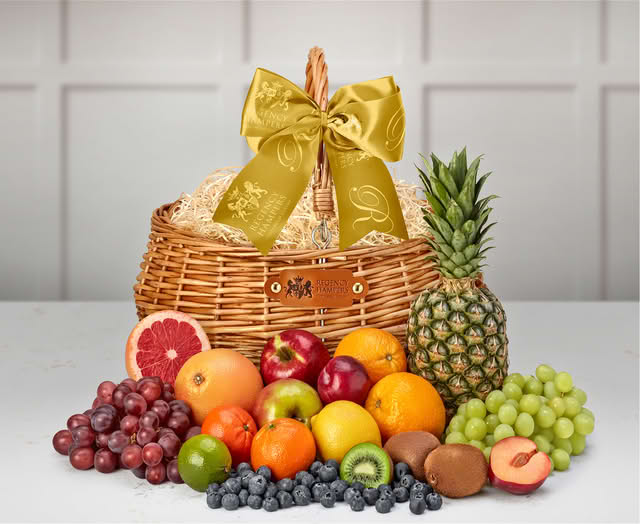 Luxury Fruit Selection in a Hand Made Large Wicker Shopper