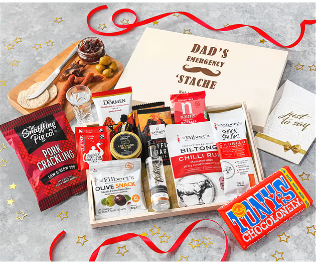 Father's Day Gentleman's Coffee & Spicy Bites Letterbox Hamper With Chase Vodka