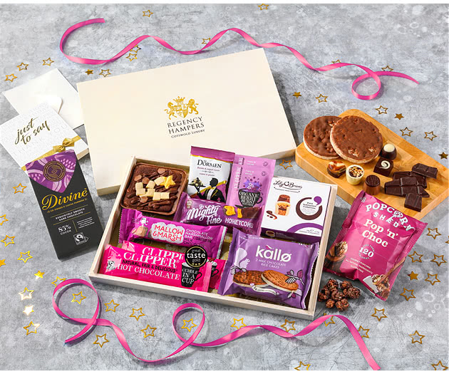 Hot Chocolate, Cake & Sweet Treat Letterbox Hamper