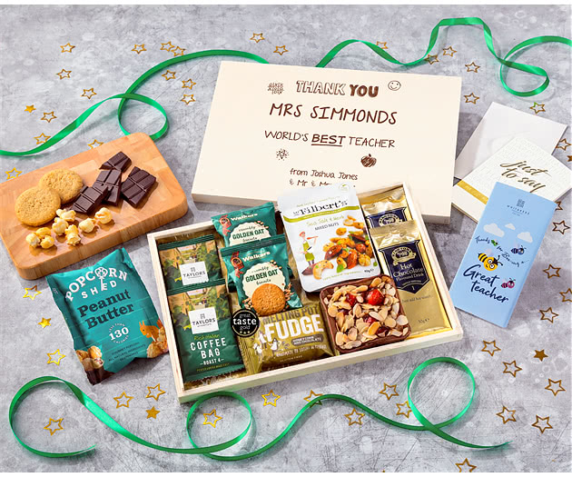 Great Teacher Coffee Time Biscuits & Fudge Letterbox Hamper