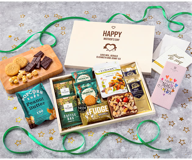 Mother's Day Coffee Time Biscuits & Fudge Letterbox Hamper