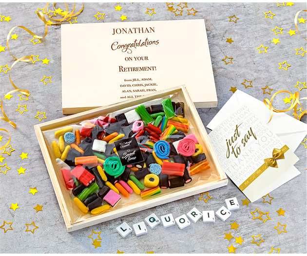 Retirement Large Liquorice Lover's Letterbox Hamper