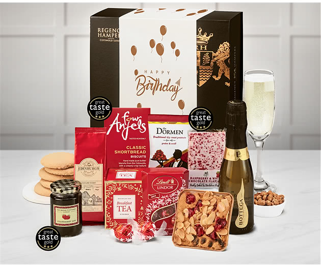 Birthday Delicious Delights Box with Prosecco
