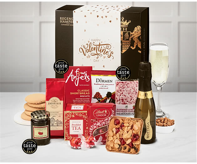 Valentine's Day Delicious Delights Box with Prosecco