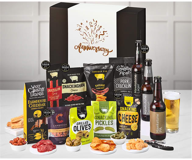 Anniversary Pub Night Experience Box with Hawkstone Beer Selection