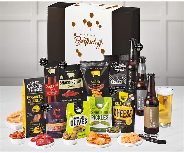 Birthday Pub Night Experience Box with Hawkstone Beer Selection