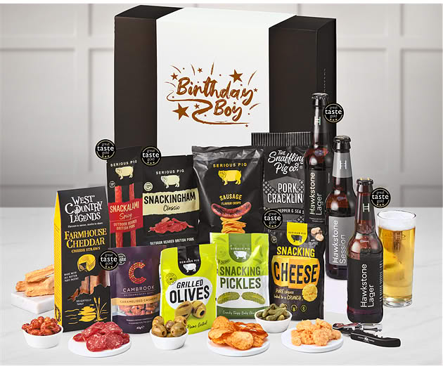 Birthday For Him Pub Night Experience Box with Hawkstone Lagers