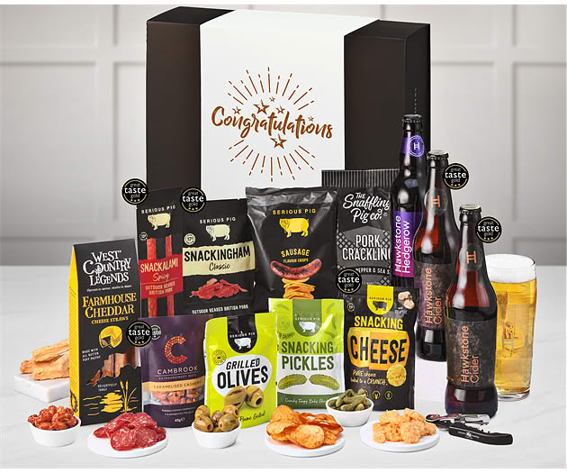 Congratulations Pub Night Experience Box with Hawkstone Ciders