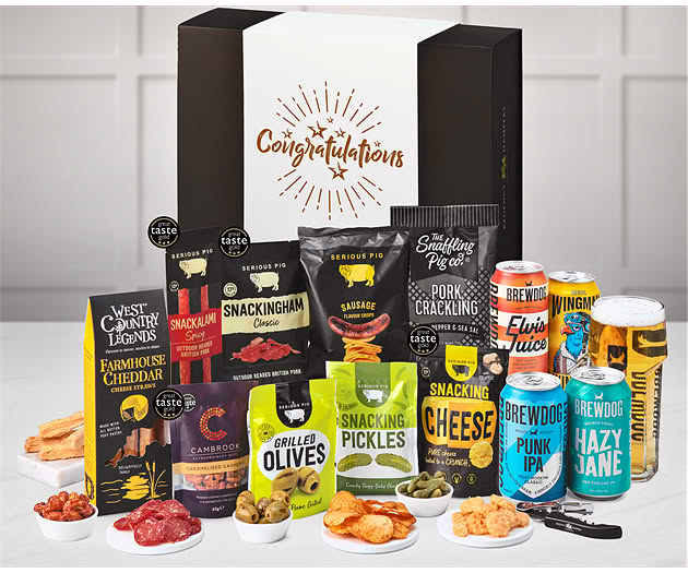 Congratulations Pub Night Experience Box with Brewdog Beer Selection