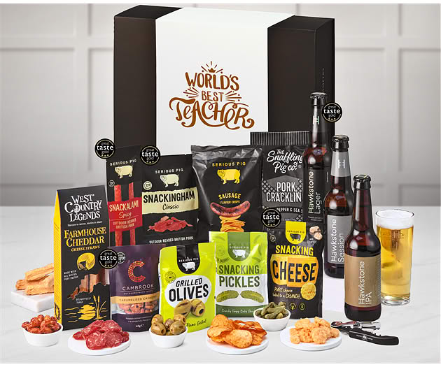 Great Teacher Pub Night Experience Box with Hawkstone Beer Selection