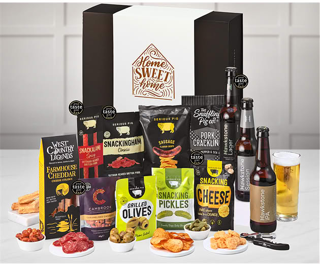 New Home Pub Night Experience Box with Hawkstone Beer Selection