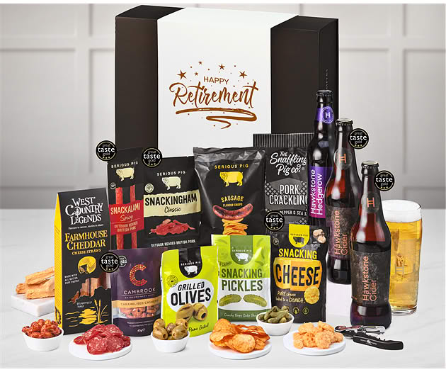 Retirement Pub Night Experience Box with Hawkstone Ciders