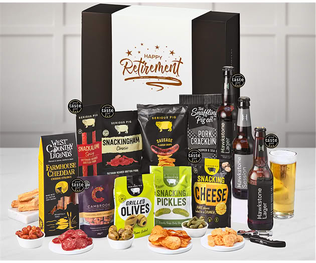 Retirement Pub Night Experience Box with Hawkstone Lagers