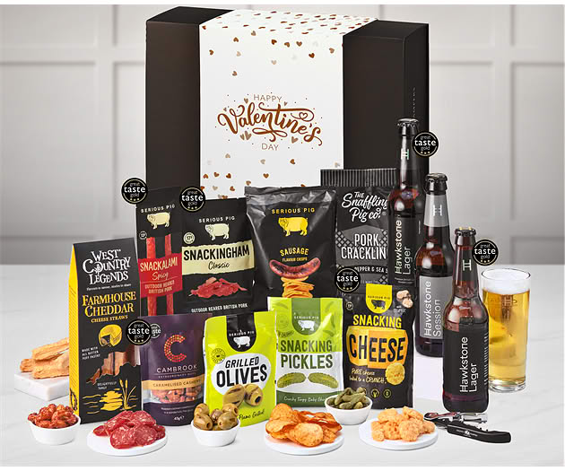 Valentine's Day Pub Night Experience Box with Hawkstone Lagers