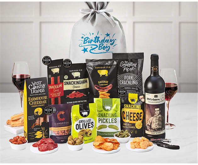 Birthday For Him Pub Night Experience Gift with Red Wine