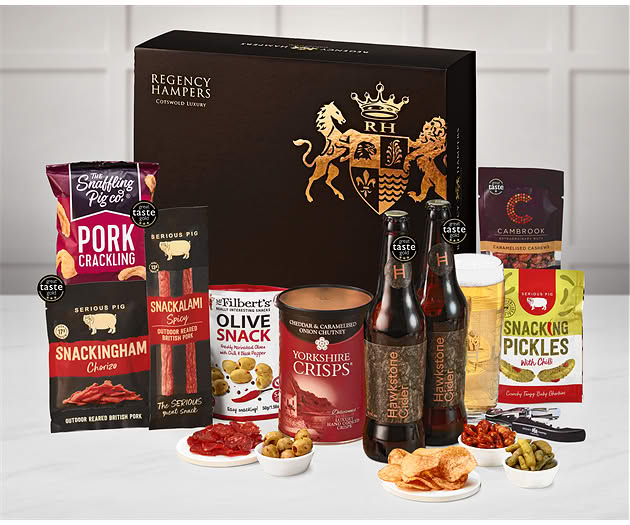 Essential Pub Session Snacks Box with Hawkstone Ciders