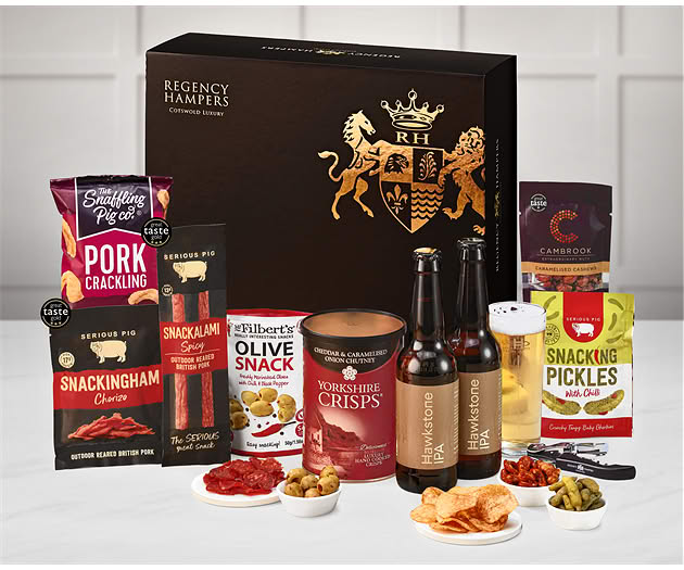 Essential Pub Session Snacks Box with Hawkstone Ales