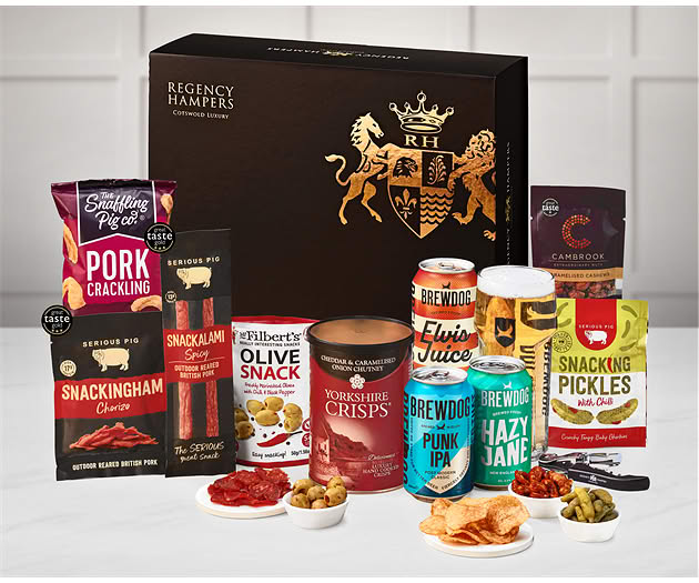 Essential Pub Session Snacks Box with Brewdog Beer Selection