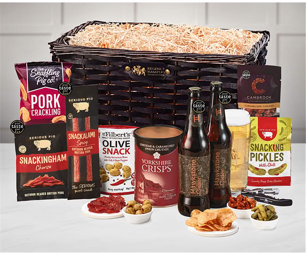Essential Pub Session Snacks Hamper with Hawkstone Ciders