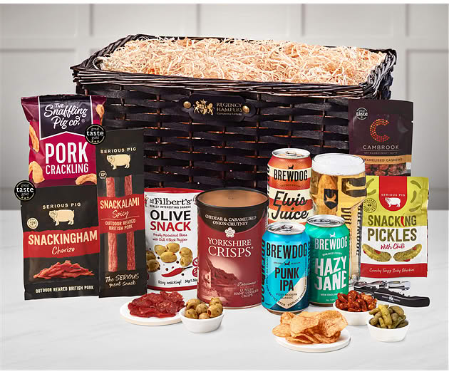 Essential Pub Session Snacks Hamper with Brewdog Beer Selection