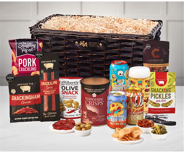 Essential Pub Session Snacks Hamper with Beavertown Ales