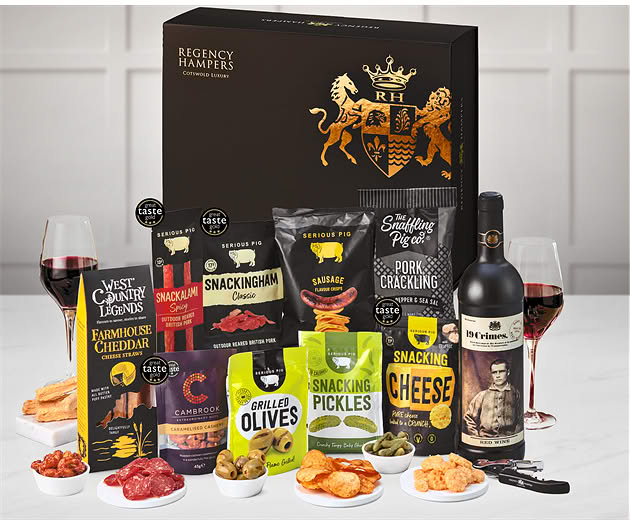Pub Night Experience Box with Red Wine