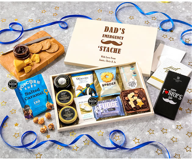 Father's Day Biscuit, Cheese & Cake Tea Time Letterbox Hamper