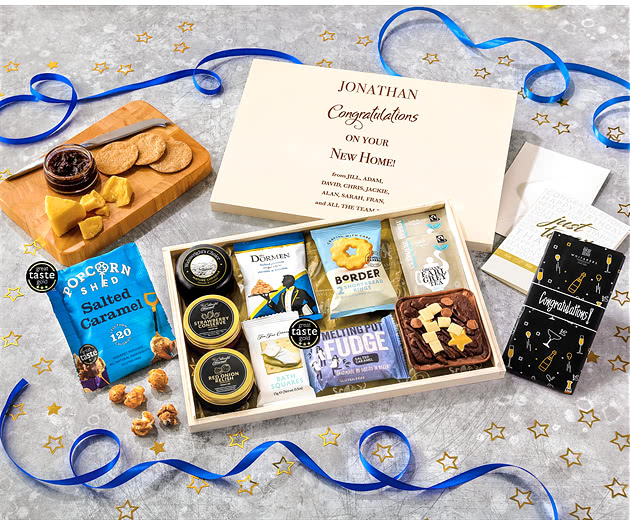 Housewarming Biscuit, Cheese & Cake Tea Time Letterbox Hamper