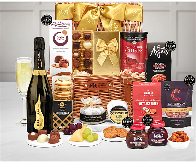 Bridewell Cheese & Luxury Treats Hamper With Sparkling Prosecco