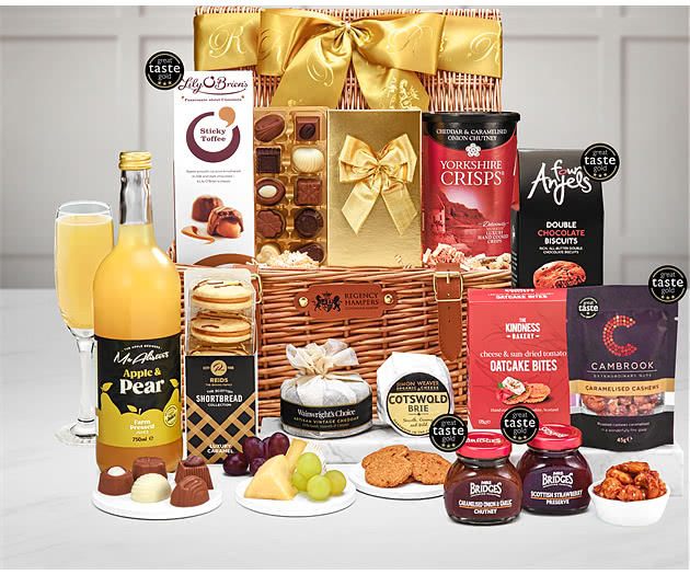 Bridewell Cheese & Luxury Treats Hamper With Alcohol-Free Pressé