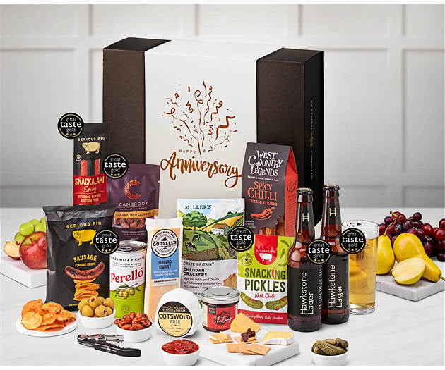 Anniversary Cotswold Craft Ale & Cheese Box with Hawkstone Lagers