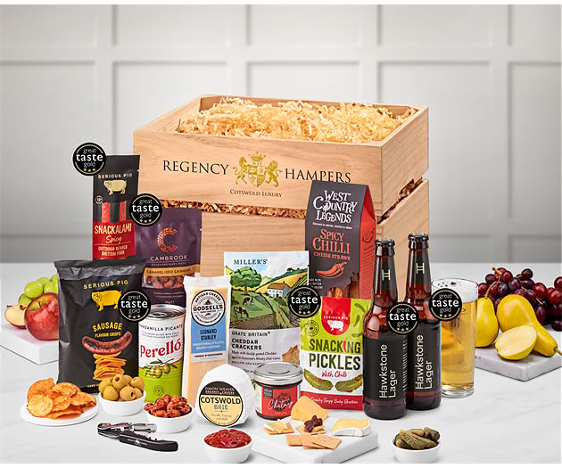 Birthday Cotswold Craft Ale & Cheese Crate with Hawkstone Lagers