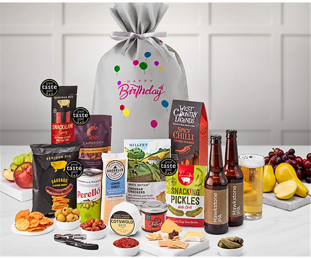 Birthday Cotswold Craft Ale & Cheese Gift with Hawkstone Ales