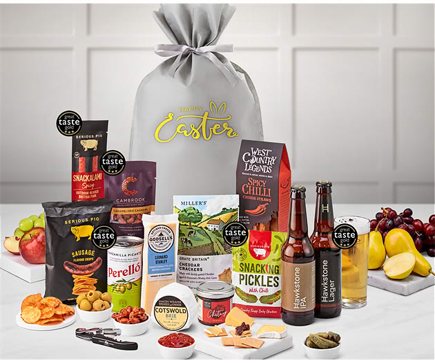 Easter Cotswold Craft Ale & Cheese Gift with Hawkstone Beer Selection