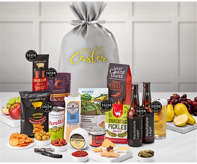 Easter Cotswold Craft Ale & Cheese Gift with Hawkstone Lagers