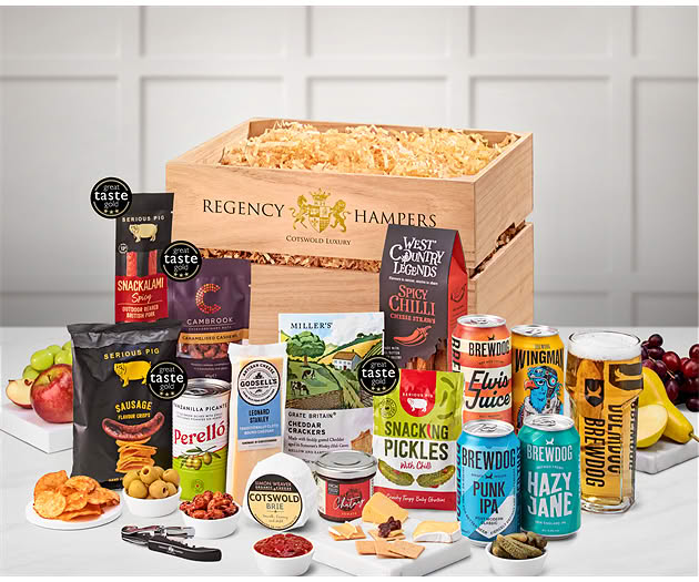 Father's Day Cotswold Craft Ale & Cheese Crate with Brewdog Beer Selection