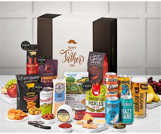Father's Day Cotswold Craft Ale & Cheese Box with Brewdog Beer Selection